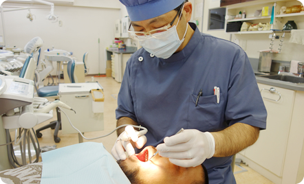 原因から治すという早期発見、早期予防へ予防歯科の一環として歯科ドック